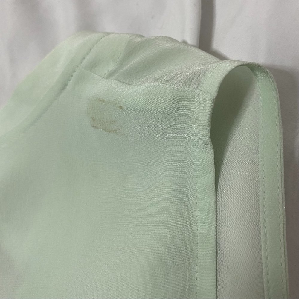 Eileen Fisher Mint Silk Blouse - Picture 9 of 10